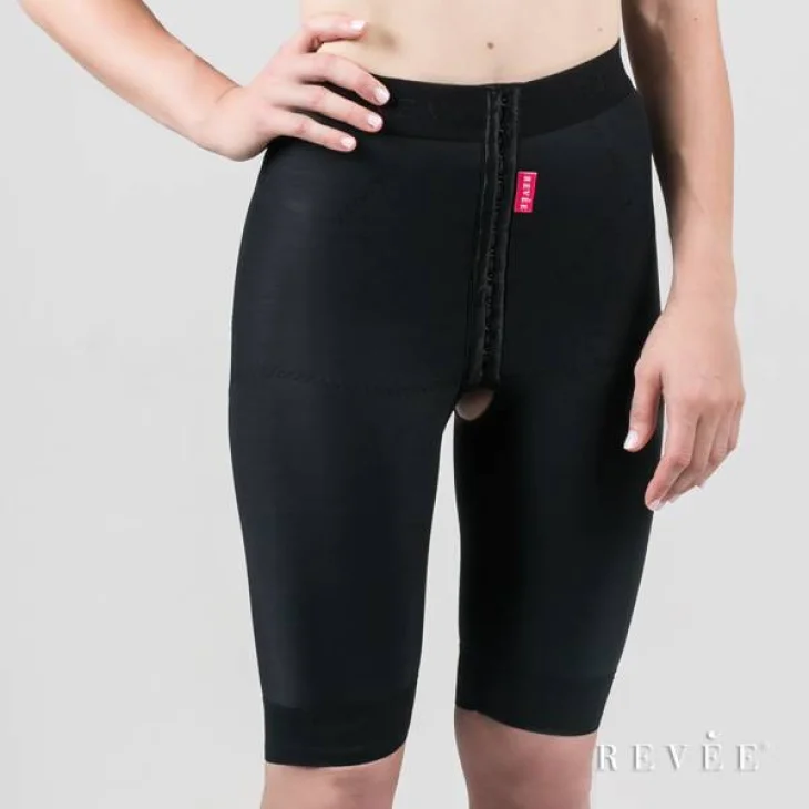 Revèe Guaina Corta Post Liposuzione Art 0101Black Taglia XS - Taglia: L