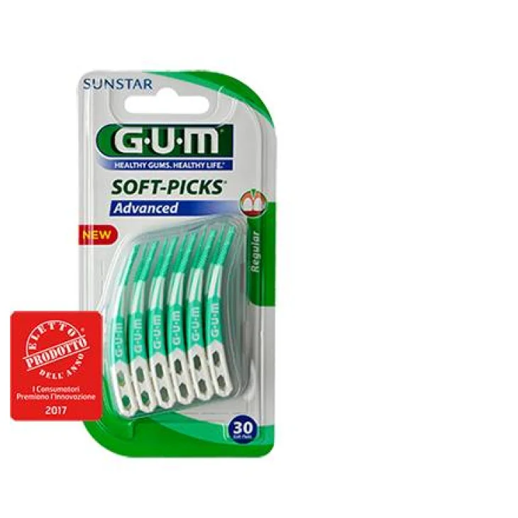Gum Soft-Picks Advanced Scovolino Monouso 30 pezzi - Misura: L
