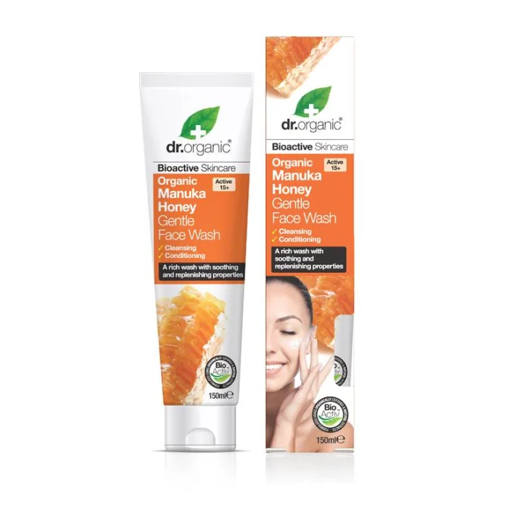 Dr Organic Manuka Face Wash Detergente cremoso per il viso 150 ml