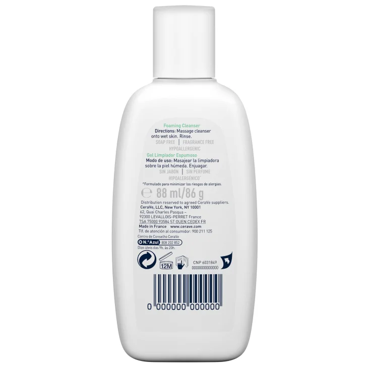 CeraVe Schiuma Detergente Viso Corpo - Formato: 88 ml