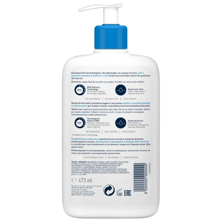 CeraVe Lozione Idratante Corpo - Formato: 236 ml