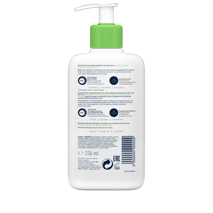 CeraVe Detergente Idratante Viso e Corpo 473 ml