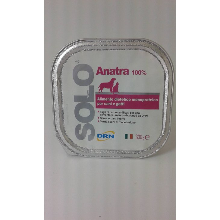 DRN Solo Alimento dietetico per cani e gatti gusto anatra 300 g - Formato: 300 grammi