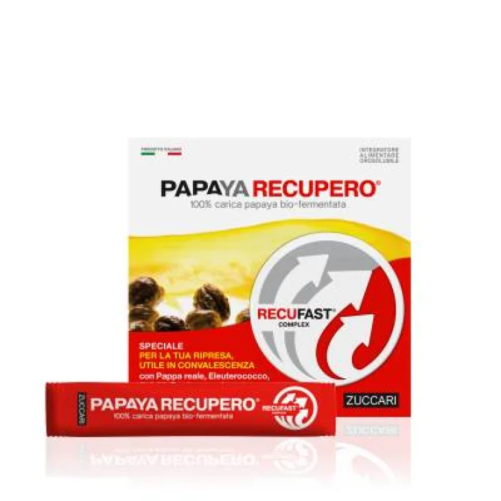 Zuccari Papaya Recupero 100% Papaya Bio Fermentata Integratore Energizzante