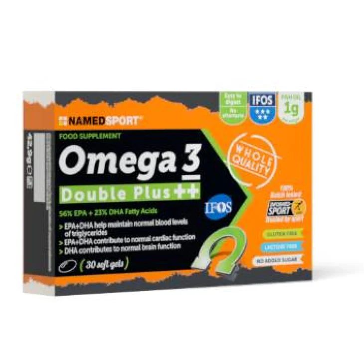 Named Sport Omega 3 Double Plus ++ Integratore energizzante 30 capsule