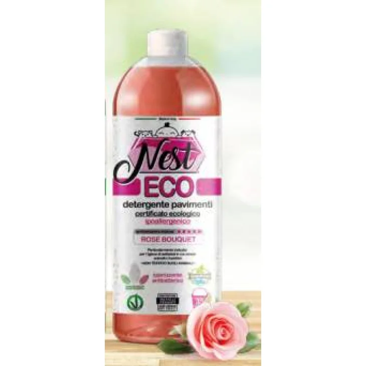 Mast Nest Eco Detergente Pavimenti Ecologico 1000 ml - Profumazione: Rose Bouquet