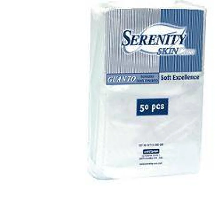 Serenity Skincare Guanto Tessuto non Tessuto Soft Excellence 50 pezzi