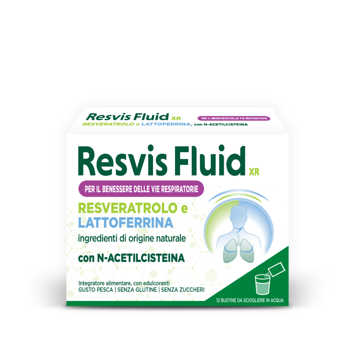 Alfasigma Resvis Fluid XR Integratore Azione Fluidificante 12 bustine