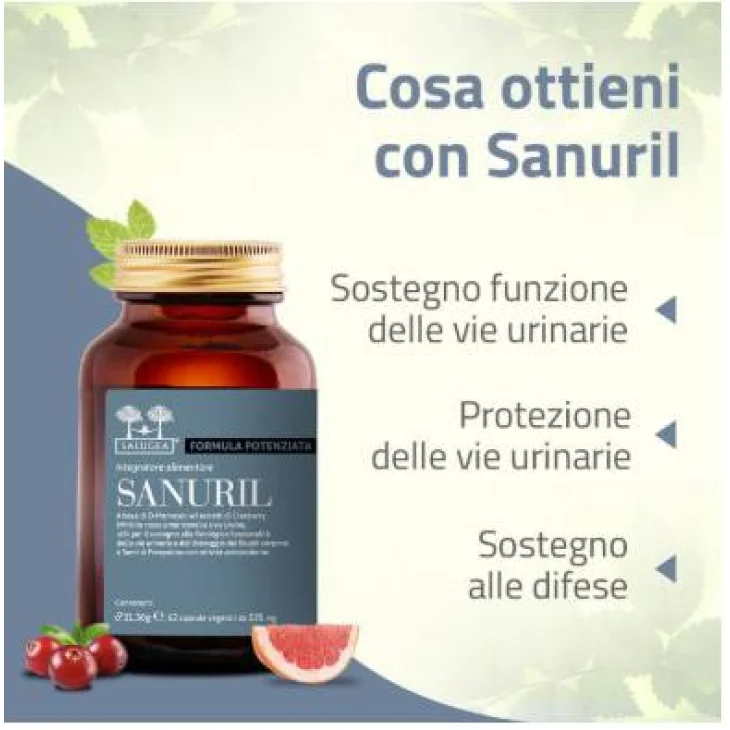Salugea Sanuril Integratore Prevenzione Cistite 60 Capsule