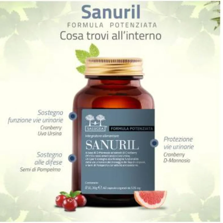 Salugea Sanuril Integratore Prevenzione Cistite 60 Capsule