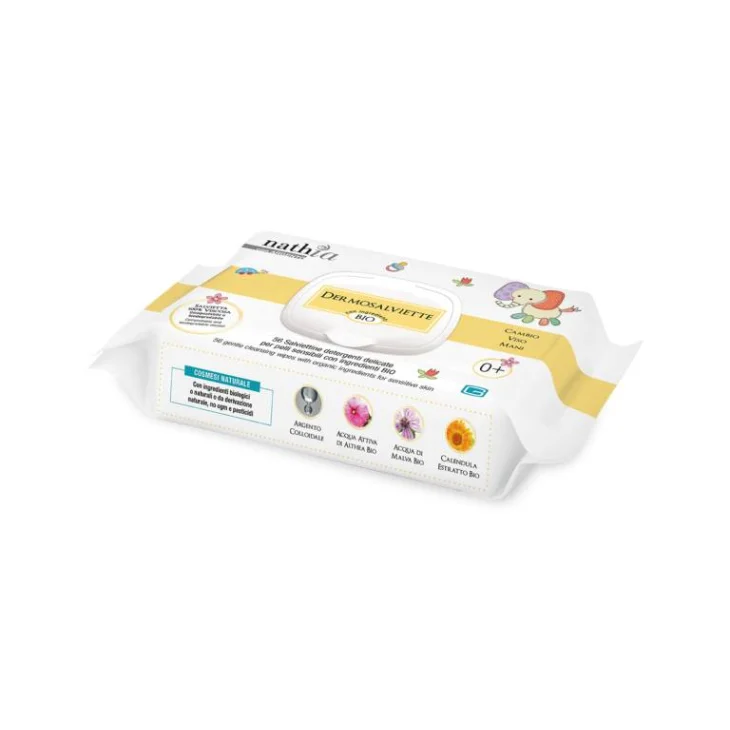 Nathia Dermosalviette Detergenti Bio per Bambini 56 pezzi