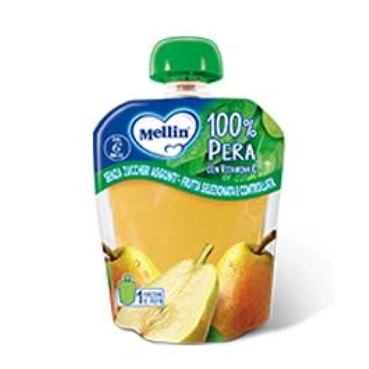 Mellin 100% Pera Merenda Pastorizzata Purea di Frutta