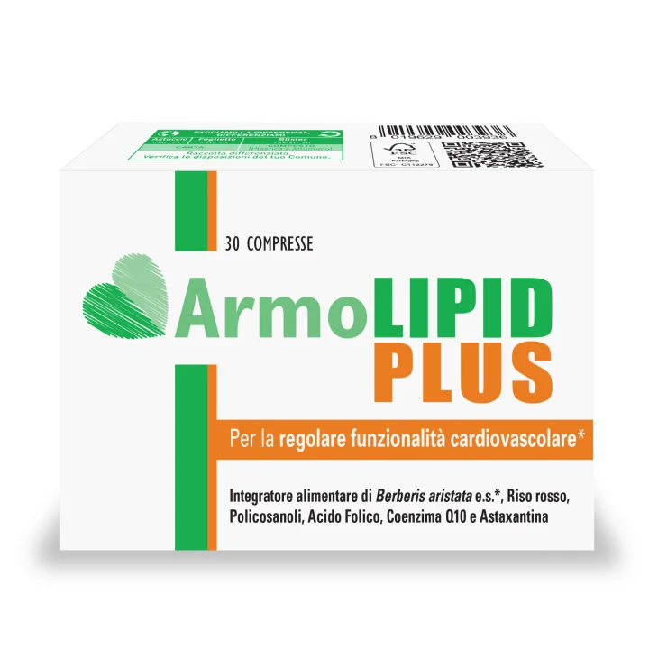 ArmoLipid Plus Integratore Per Colesterolo e Trigliceridi 30 compresse