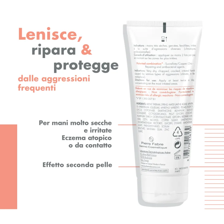 Avène Cicalfate Mani Crema Ristrutturante Barriera 100 ML Avène Cicalfate Mani Crema Ristrutturante Barriera 100 ML