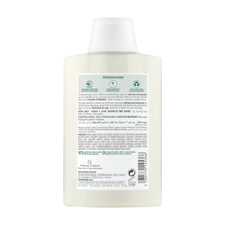 Klorane Shampoo all'Avena Extra delicato 200ml