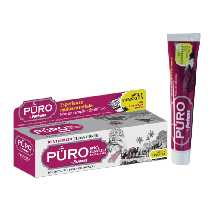 Forhans Puro Spicy Dentifricio Gusto Cannella 75 ml