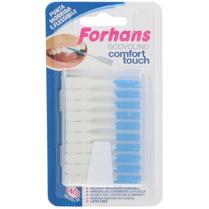 Forhans Scovolini Comfort Touch Punta Morbida in Lattice 40 Pezzi