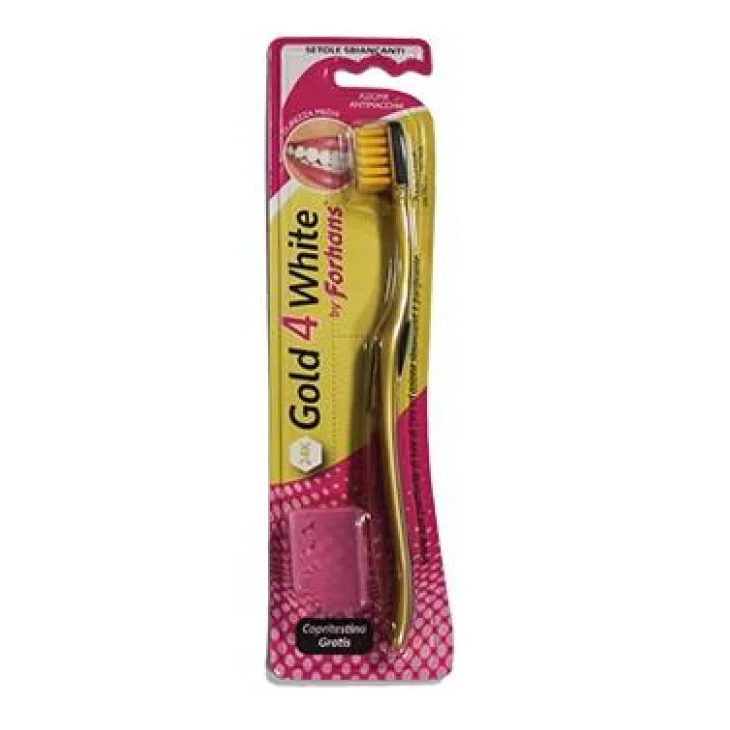 Forhans Gold4White Spazzolino Con Setole Dorate 1 pezzo