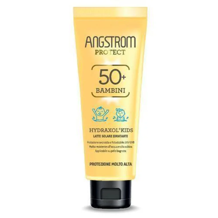 Angstrom Hydraxol Kids Pelle Bagnata Latte Solare Idratante Bambini 50+