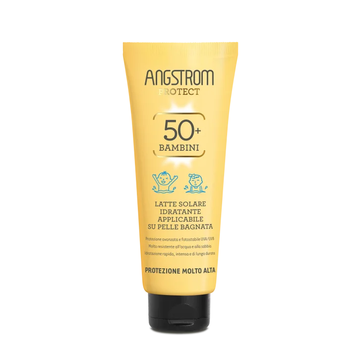Angstrom Hydraxol Kids Pelle Bagnata Latte Solare Idratante Bambini 50+