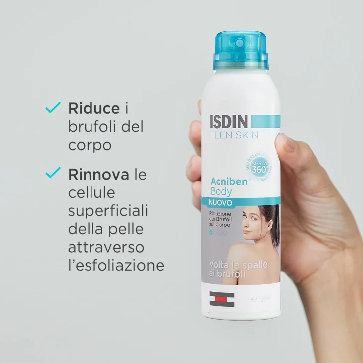 Isdin Acniben Body Spray Antiacne Brufoli sul Corpo 150 ml