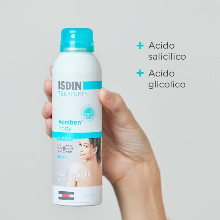 Isdin Acniben Body Spray Antiacne Brufoli sul Corpo 150 ml