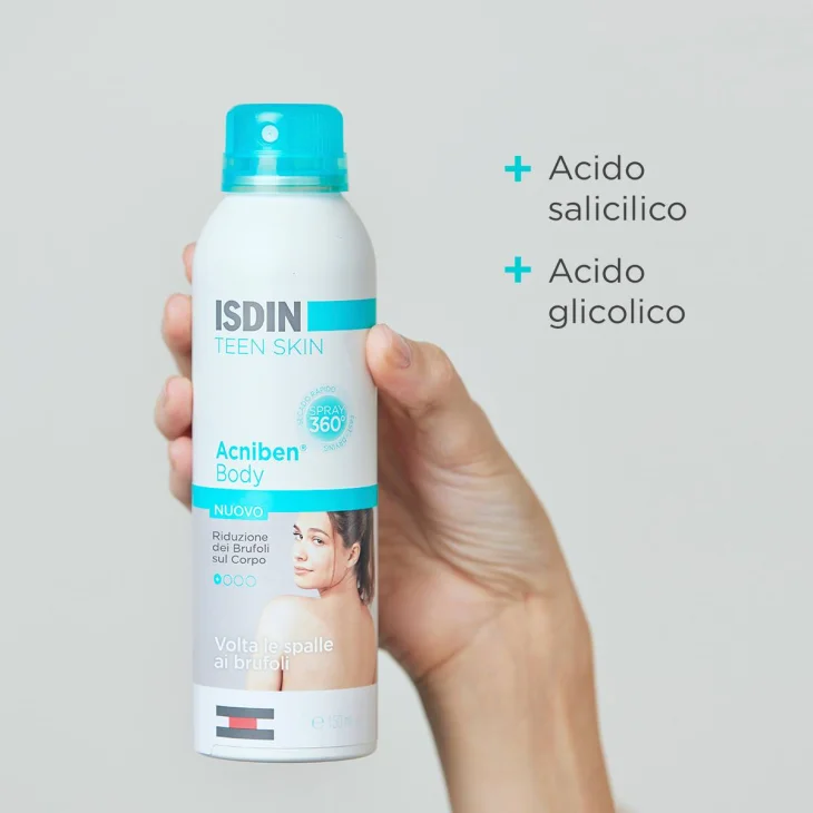 Isdin Acniben Body Spray Antiacne Brufoli sul Corpo 150 ml
