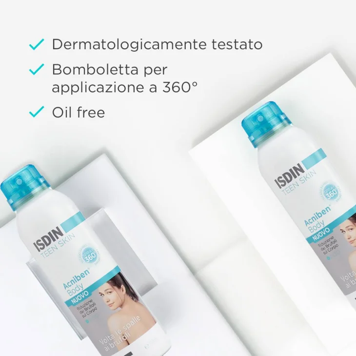 Isdin Acniben Body Spray Antiacne Brufoli sul Corpo 150 ml