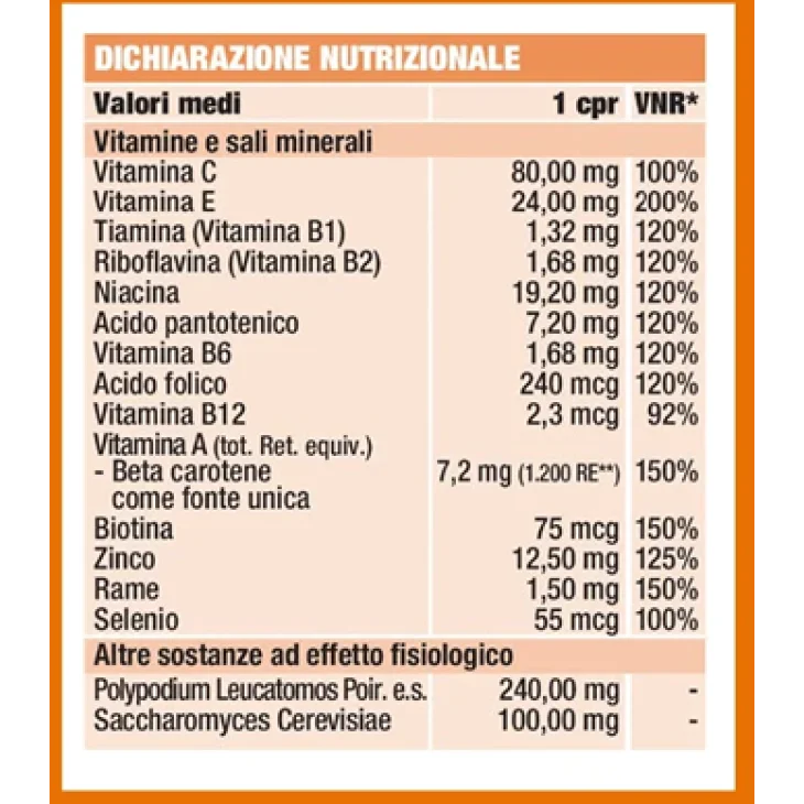 Lievitosohn Intensive Sole Integratore Solare 30 compresse