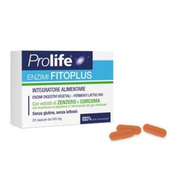 Prolife Enzimi Fitoplus Integratore Gonfiore Addominale 20 capsule
