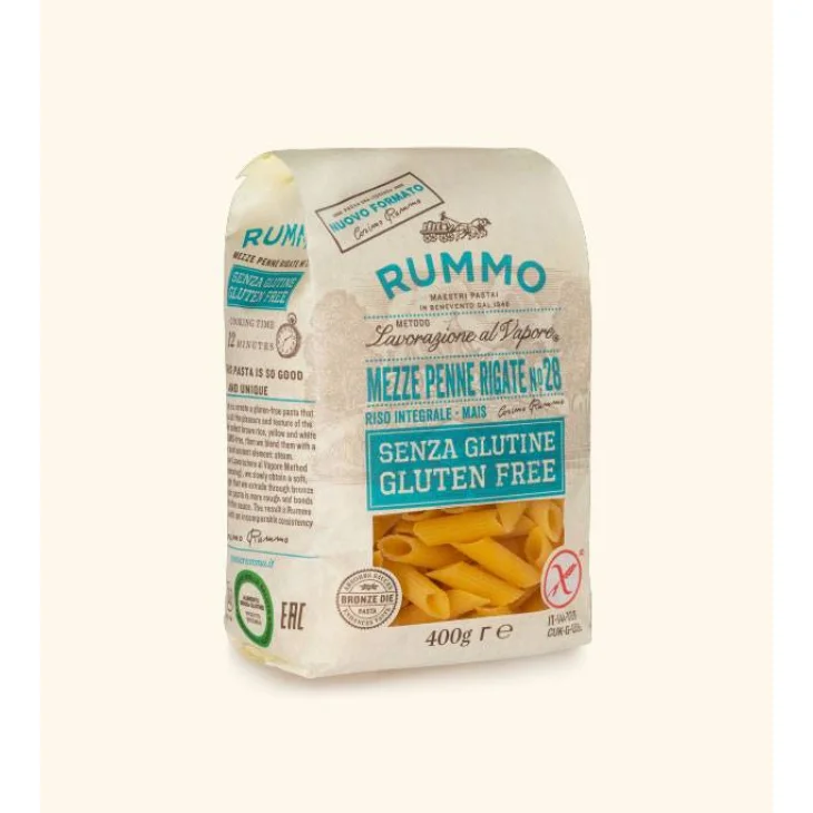 Rummo Mezze Penne Rigate Pasta Senza Glutine
