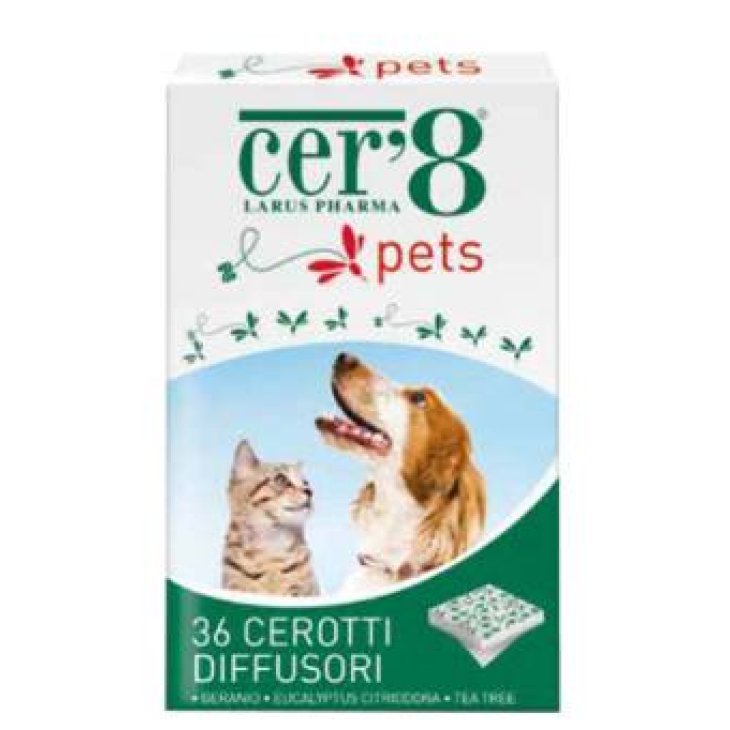 Cer'8 Pets Diffusore di olii essenziali naturali anti zanzare per animali 36 pezzi