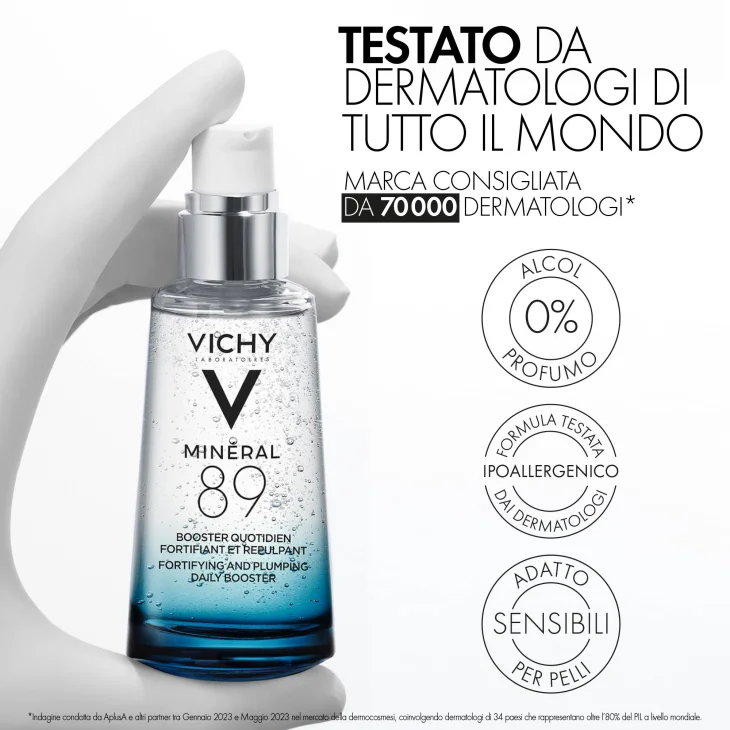 Vichy Mineral 89 Booster Quotidiano Fortificante e Rimpolpante 75 ml