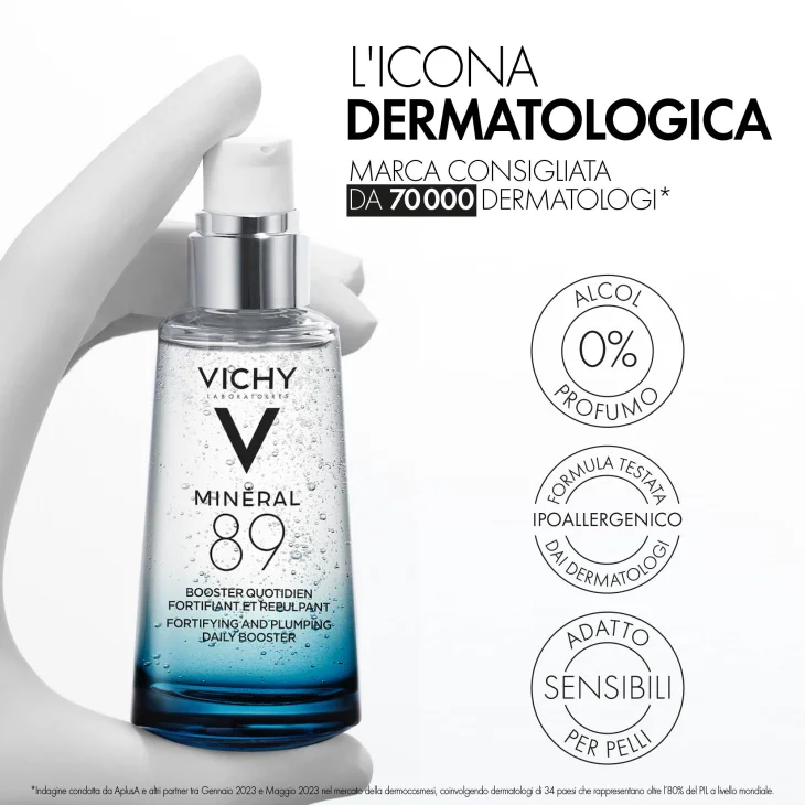 Vichy Mineral 89 Booster Quotidiano Fortificante e Rimpolpante 75 ml