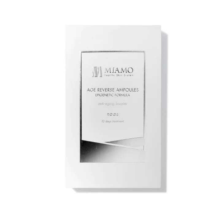 Miamo Age Reverse Ampoules Epigenetic Formula Booster Anti-Aging Fiale riparazione cellule 10 fiale da 2 ml