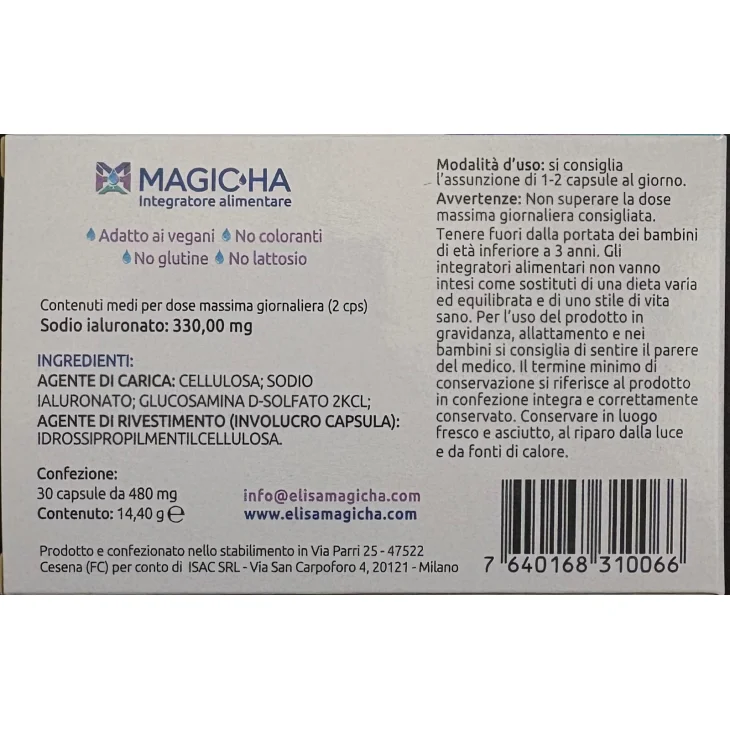 Magic HA Integratore di Acido Ialuronico 30 capsule