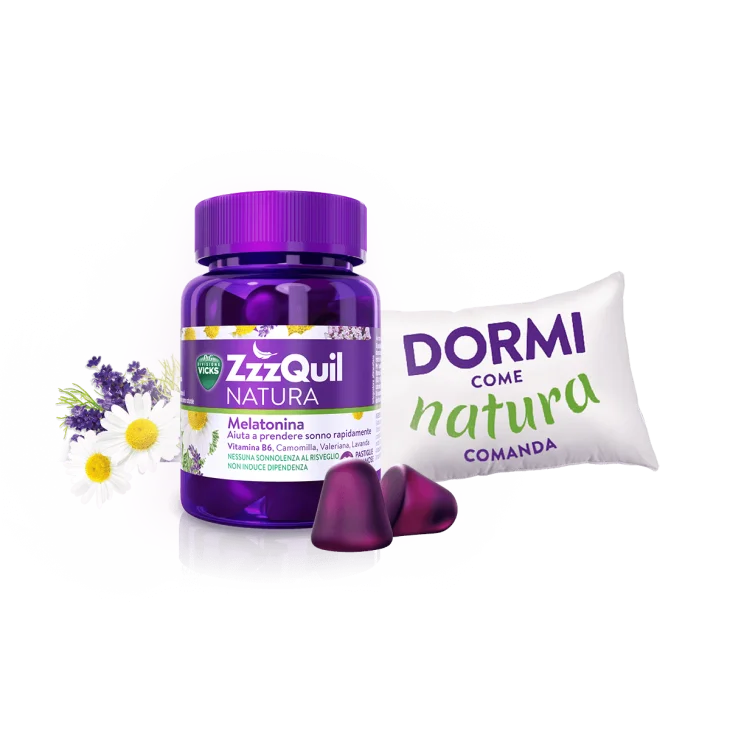 ZzzQuil NATURA Integratore per il Sonno 60 Pastiglie Gommose