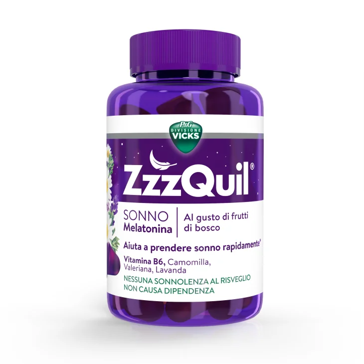ZzzQuil NATURA Integratore per il Sonno 60 Pastiglie Gommose