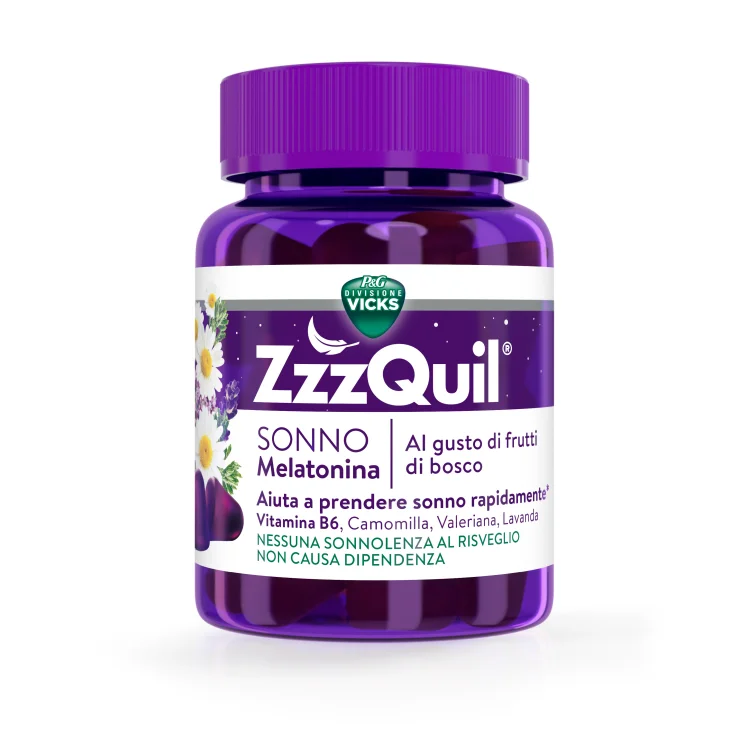 Vicks ZzzQuil Natura Integratore per Dormire 30 Pastiglie