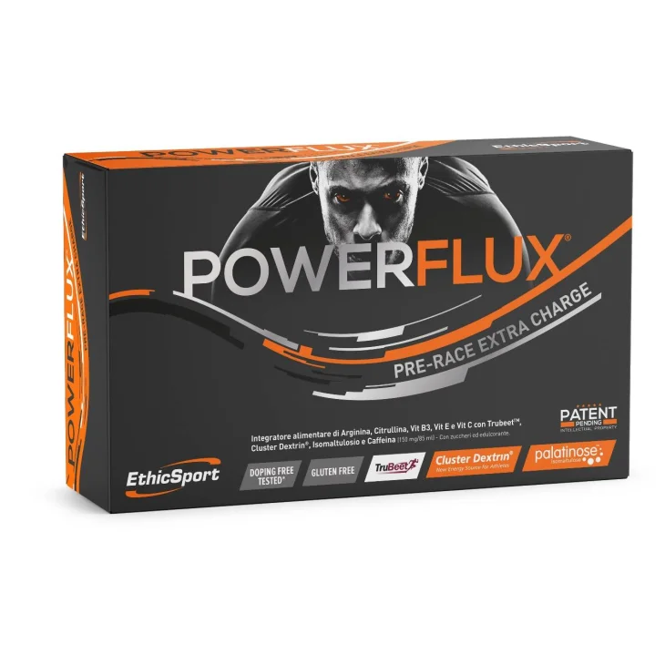 EthicSport Powerflux Integratore Pre Workout 5 flaconi x 85 ml