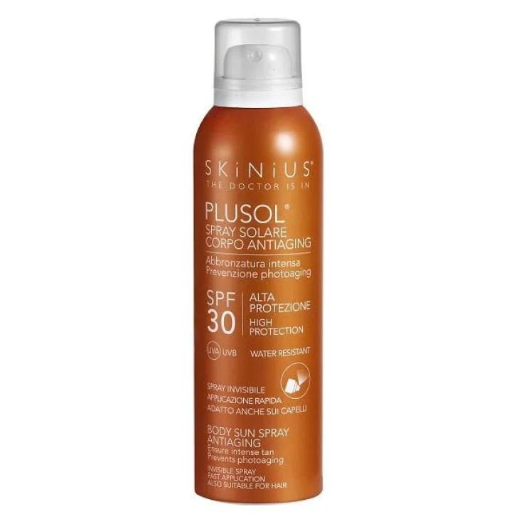 Skinius Plusol Spray Solare Corpo Antiaging SPF 30