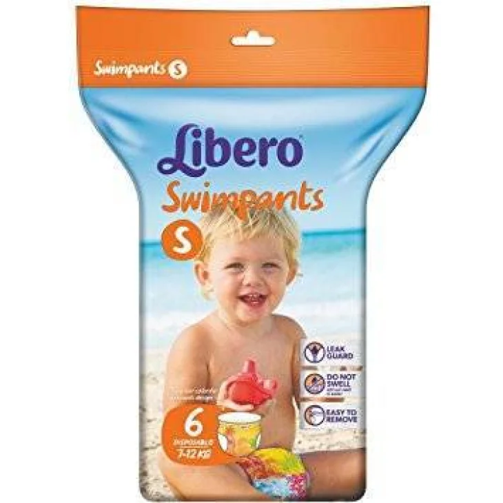 Libero Swimpants Pannolino Costumino Misura S 6 pannolini