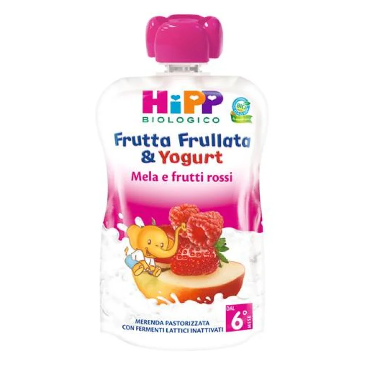Hipp Bio Frutta Frullata Yogurt Mela E Frutti Rossi