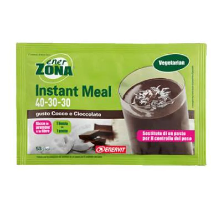 Enerzona Instant Meal 40-30-30 Shake Gusto Cocco E Cioccolato
