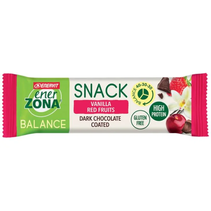 Enerzona Snack Vanilla Red Barretta Proteica Senza Glutine