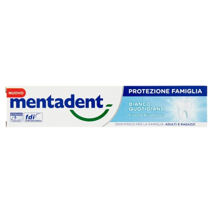 Mentadent Protezione Famiglia Dentifricio Bianco Quotidiano