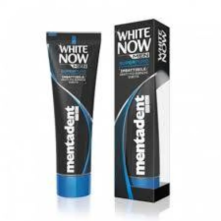 Mentadent White Now Men Super Pure Dentifricio per denti più bianchi 75 ml