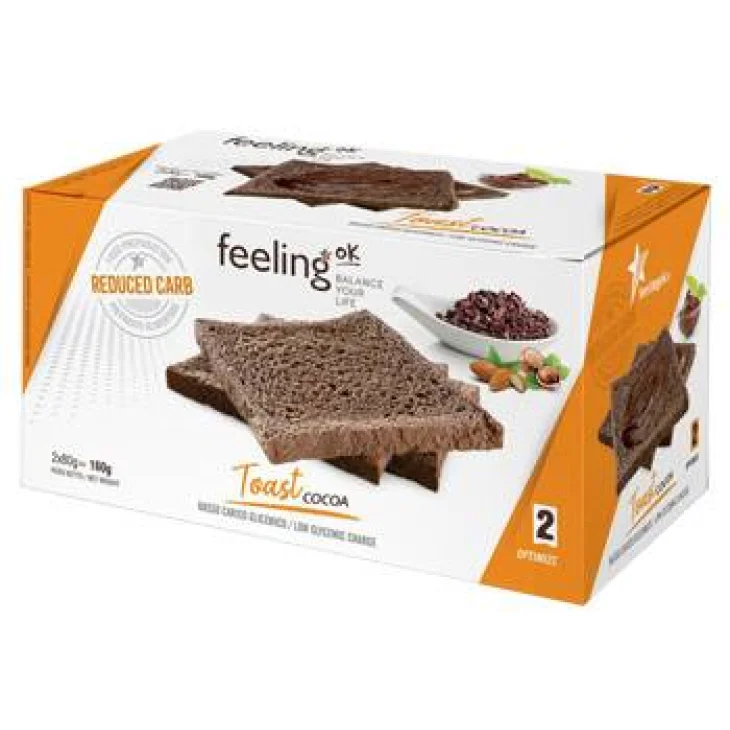 FeelingOk Optimize 2 Toast Dietetico Gusto Cacao