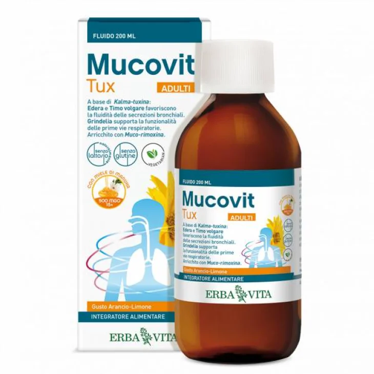 Erba Vita Mucovit Tux Adulti Integratore Benessere Vie Aeree