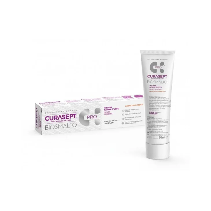 Curasept Biosmalto Mousse Sensitive Denti Sensibili 50 ml